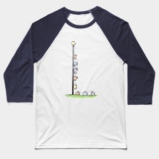 Winks climbing the pole Baseball T-Shirt